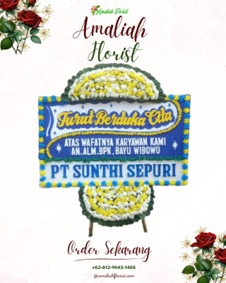 Papan Bunga Duka di Rurukan