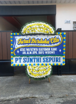 Papan Bunga Duka di Rurukan